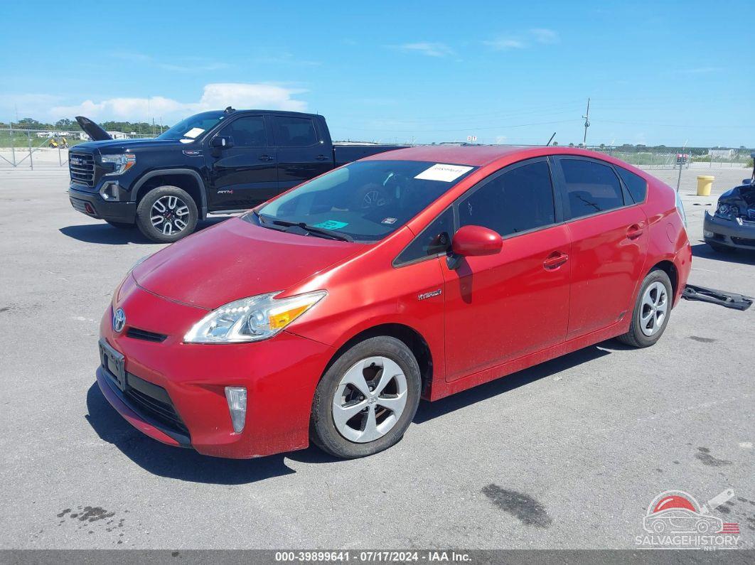 JTDKN3DU4E1809379 2014 TOYOTA PRIUS photo no. 2