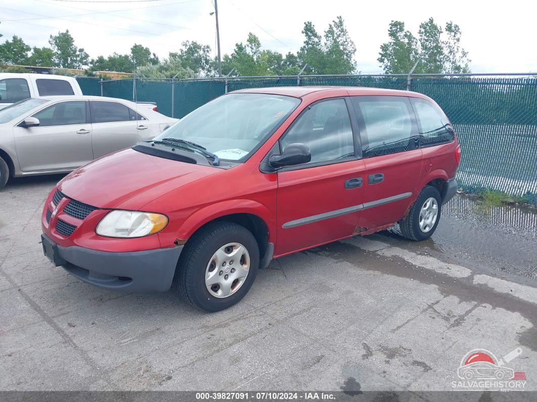1B4GP15B72B590048 2002 DODGE CARAVAN photo no. 2