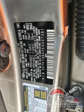 5XYKT3A6XEG507381 2014 KIA SORENTO photo no. 13
