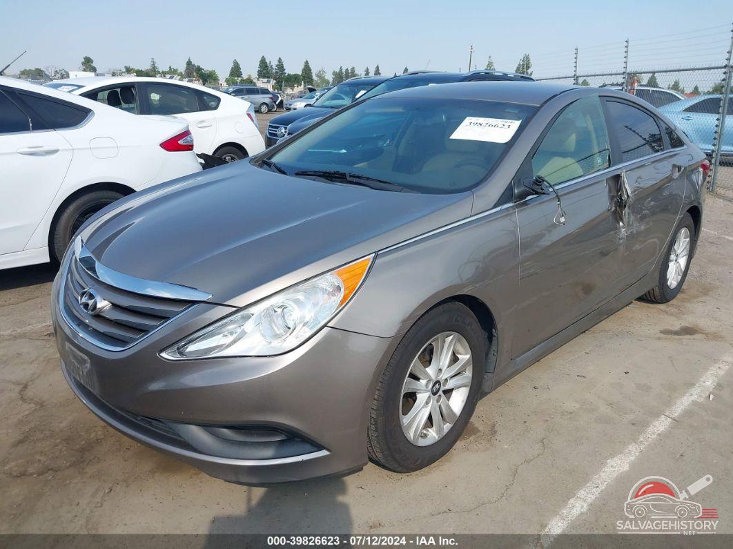 5NPEB4AC8EH868564 2014 HYUN SONATA GLS AUTOMATIC photo no. 2