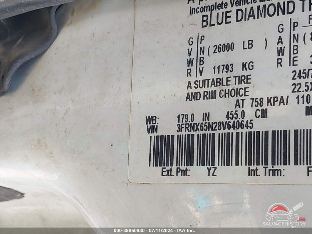 3FRNX65N28V640645 2008 FORD F-650 photo no. 8