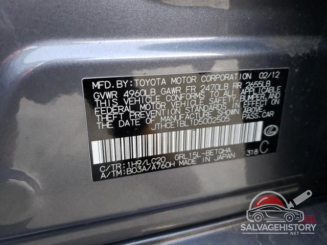JTHCE1BL1D5002505 2013 LEXUS GS350 photo no. 13