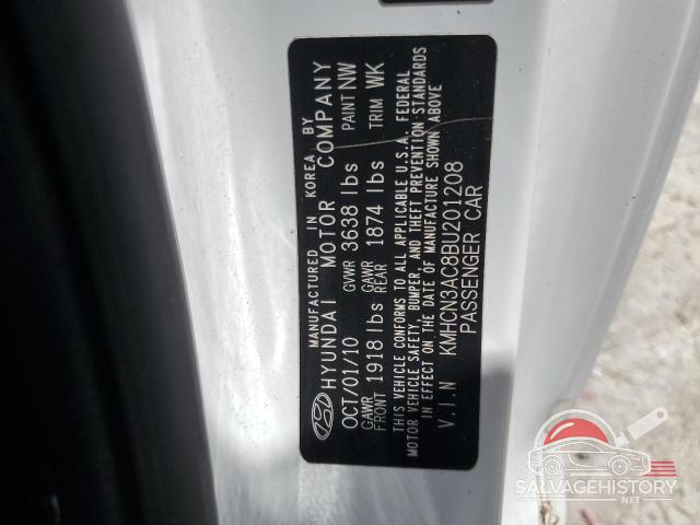 KMHCN3AC8BU201208 2011 HYUNDAI ACCENT photo no. 12