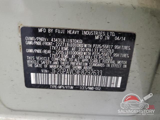 JF2GPAVC9E8292633 2014 SUBARU XV photo no. 13