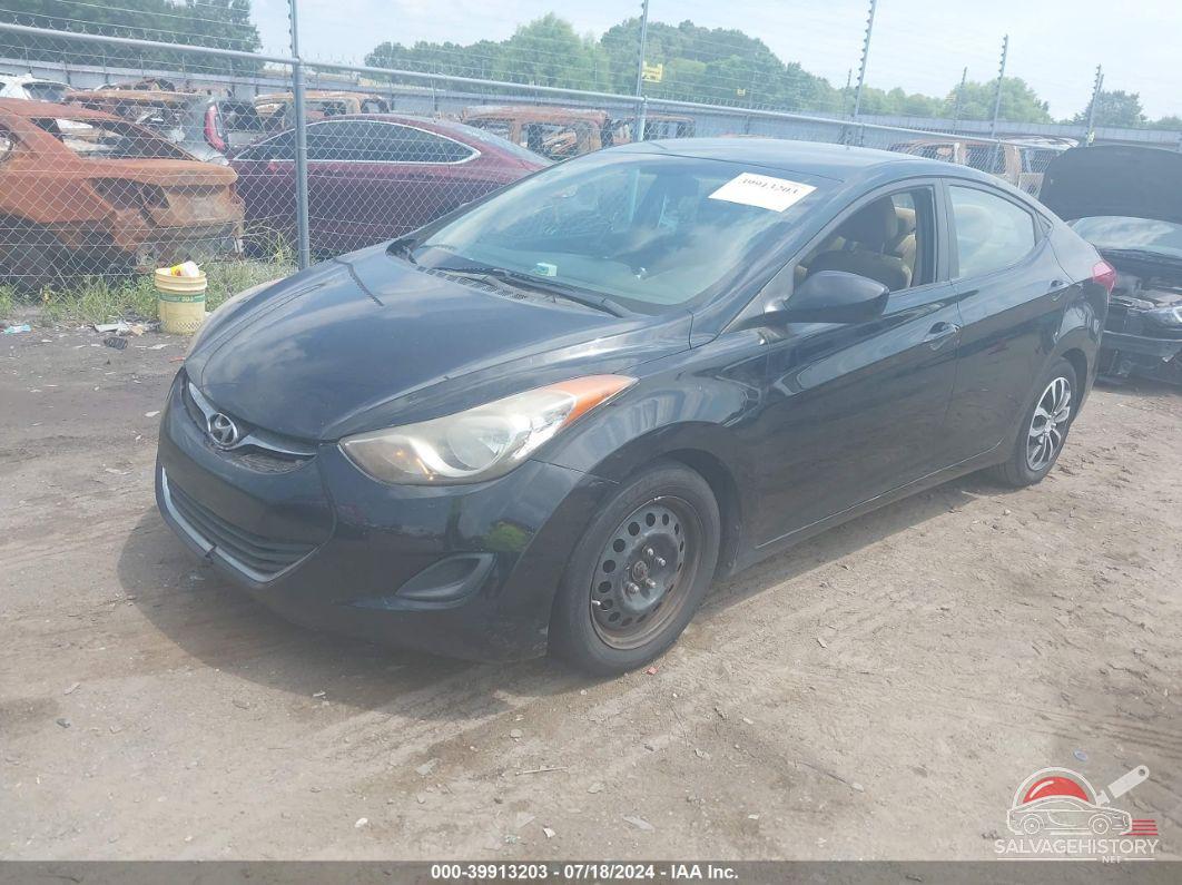 5NPDH4AE7CH067519 2012 HYUNDAI ELANTRA photo no. 2