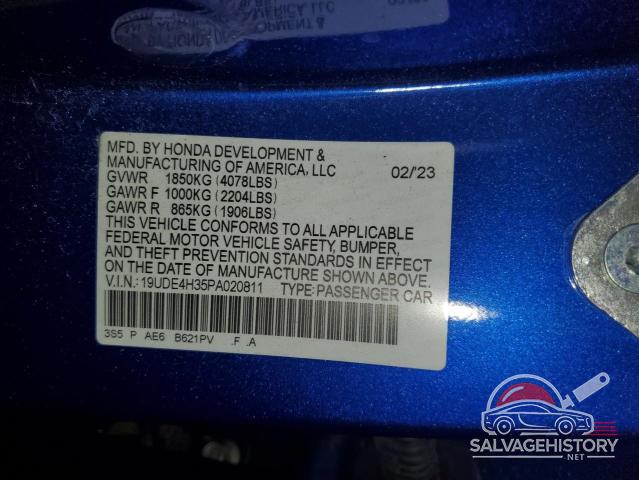 19UDE4H35PA020811 2023 ACURA INTEGRA A- photo no. 13