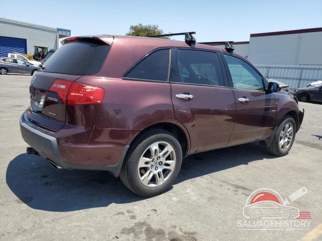 2HNYD28367H551891 2007 ACURA MDX photo no. 3