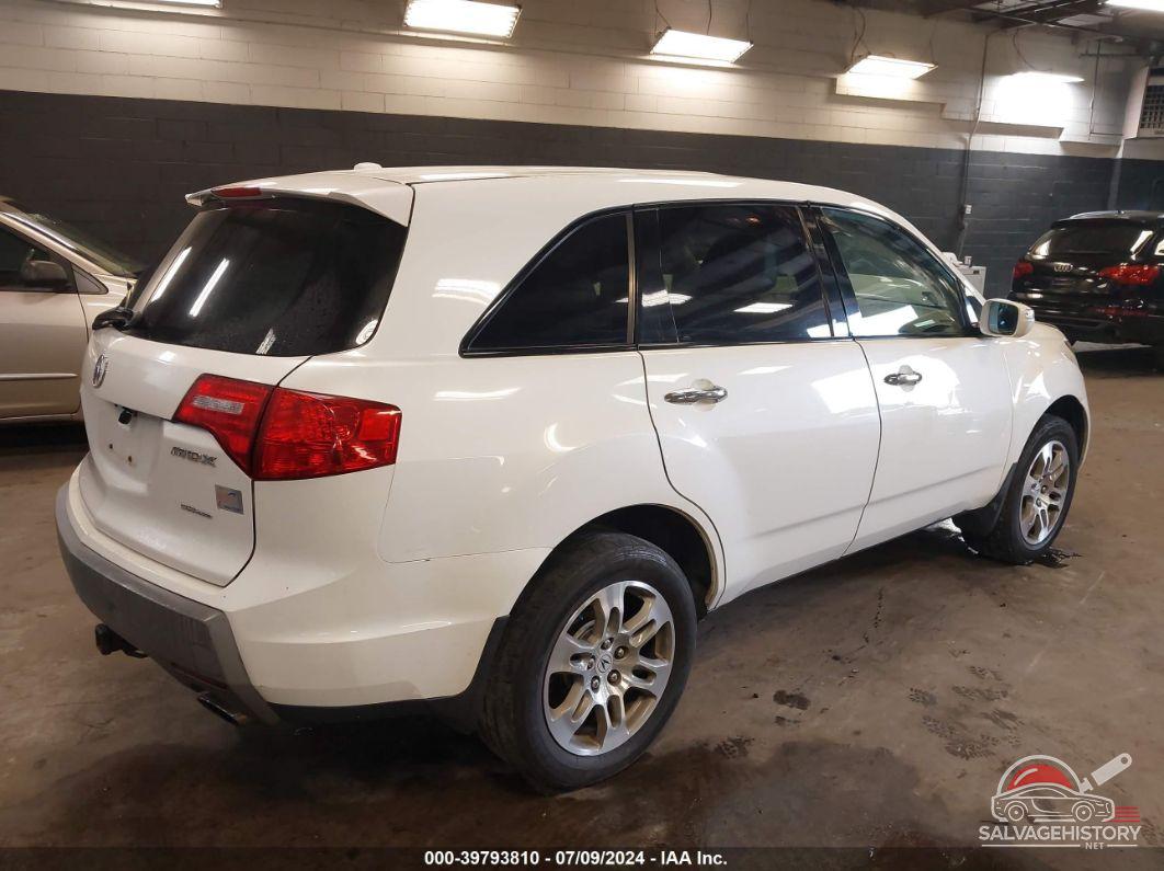 2HNYD28268H502750 2008 ACURA MDX photo no. 4