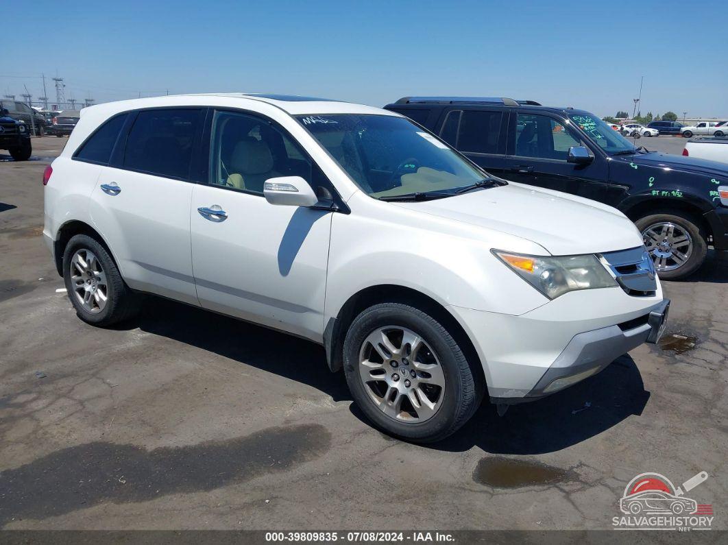 2HNYD28459H509496 2009 ACURA MDX photo no. 2