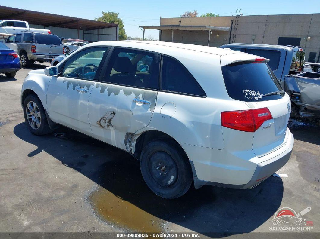 2HNYD28459H509496 2009 ACURA MDX photo no. 3
