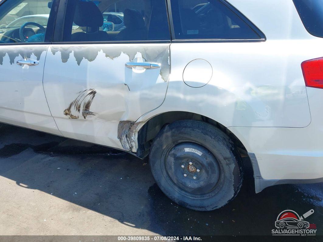 2HNYD28459H509496 2009 ACURA MDX photo no. 6