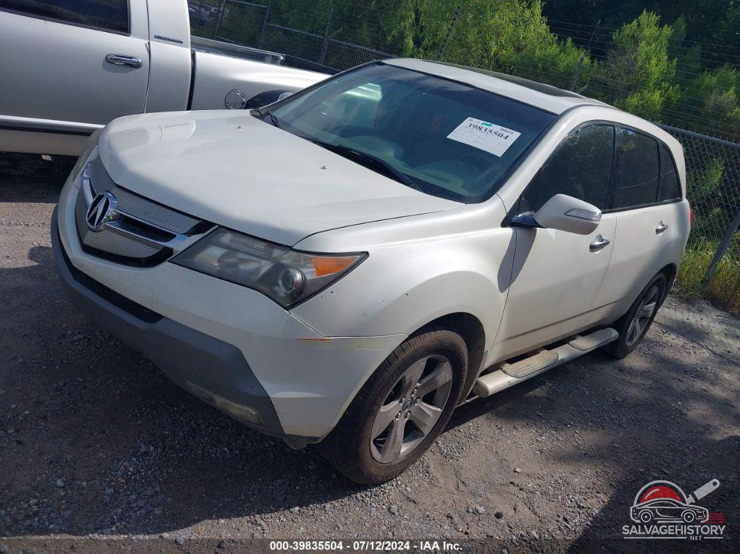 2HNYD28709H520058 2009 ACURA MDX photo no. 2