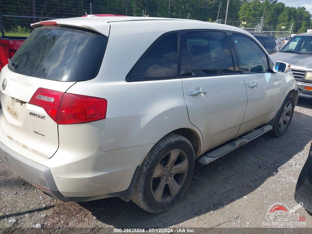 2HNYD28709H520058 2009 ACURA MDX photo no. 4