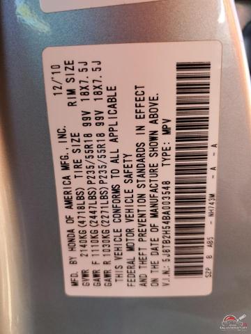 5J8TB2H54BA003548 2011 ACURA RDX photo no. 14