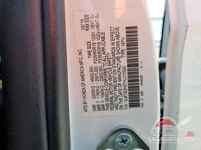 5J8TB3H57HL010920 2017 ACURA RDX photo no. 13