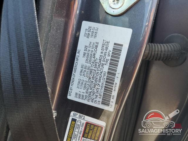 5J8TC1H5XKL021953 2019 ACURA RDX photo no. 13