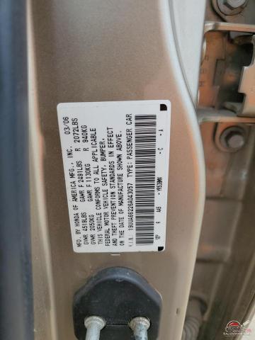 19UUA66226A043057 2006 ACURA TL photo no. 12