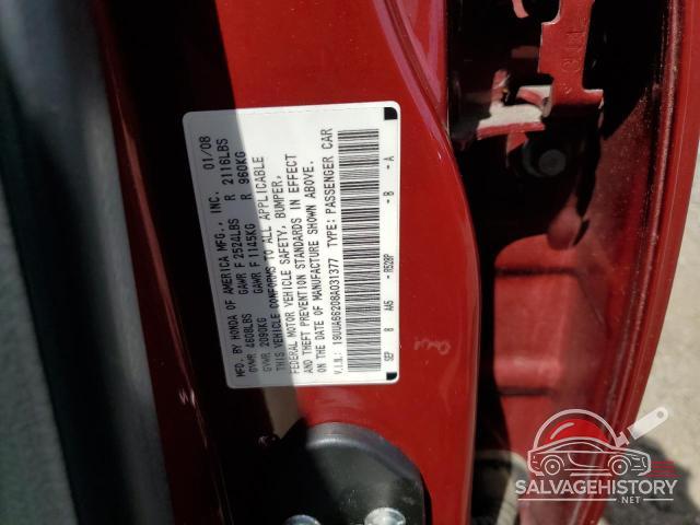 19UUA66208A031377 2008 ACURA TL photo no. 12