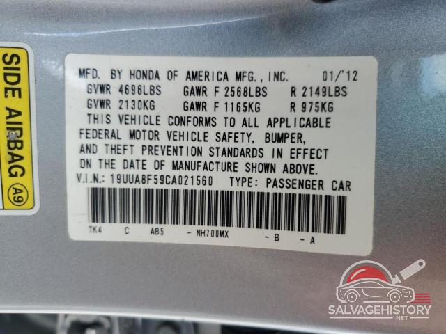 19UUA8F59CA021560 2012 ACURA TL photo no. 13