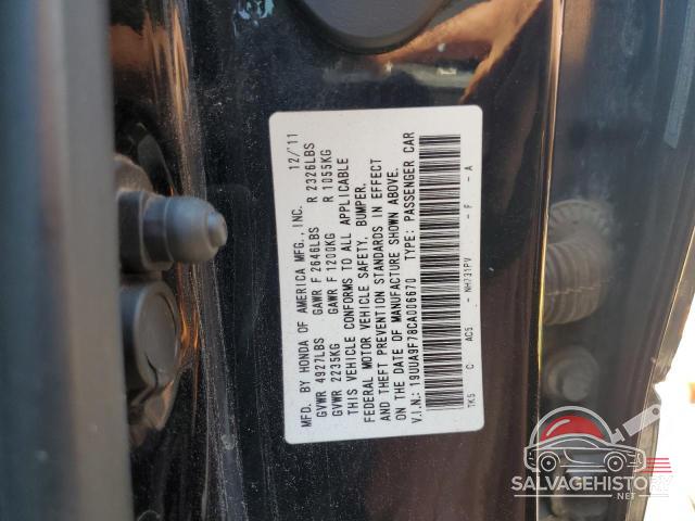 19UUA9F78CA006670 2012 ACURA TL photo no. 13