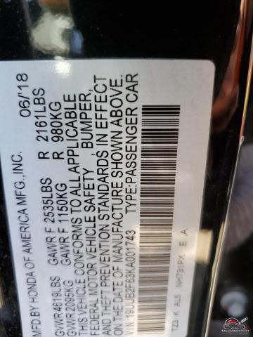 19UUB2F63KA001743 2019 ACURA TLX photo no. 13