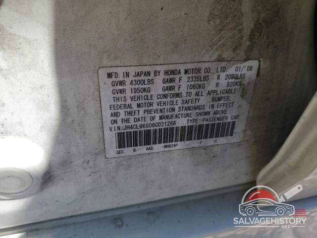 JH4CL96808C021266 2008 ACURA TSX photo no. 12