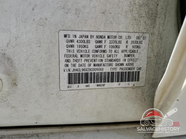 JH4CL96828C009068 2008 ACURA TSX photo no. 12
