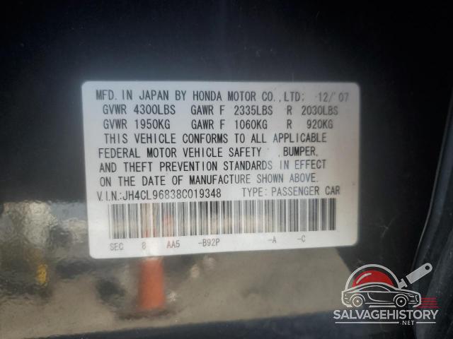JH4CL96838C019348 2008 ACURA TSX photo no. 12