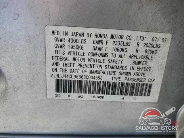 JH4CL96868C004598 2008 ACURA TSX photo no. 12