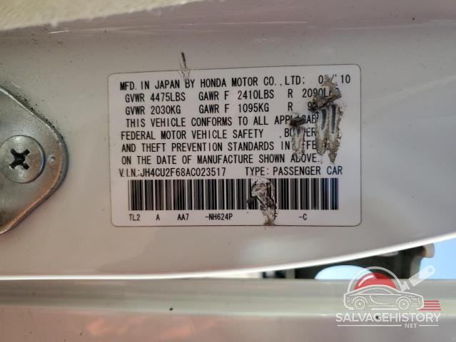JH4CU2F68AC023517 2010 ACURA TSX photo no. 12