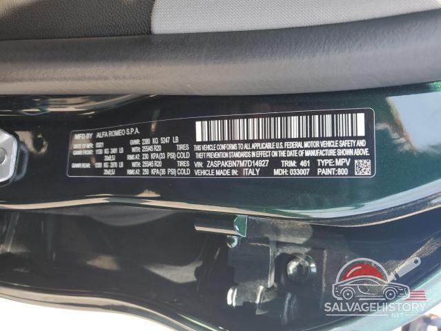 ZASPAKBN7M7D14927 2021 ALFA ROMEO STELVIO photo no. 13