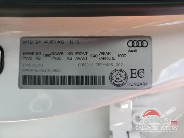 WAUA7GFF8G1070657 2016 AUDI A3 photo no. 12