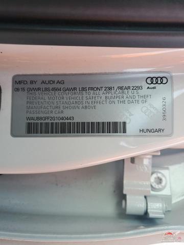 WAUB8GFF2G1040443 2016 AUDI A3 photo no. 12