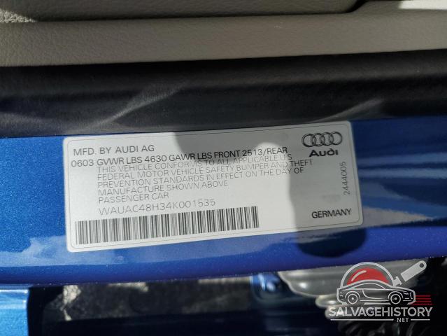 WAUAC48H34K001535 2004 AUDI A4 photo no. 12