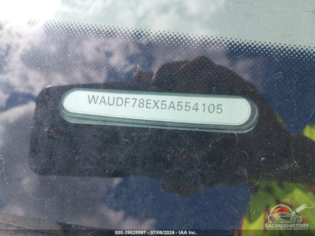 WAUDF78EX5A554105 2005 AUDI A4 photo no. 9