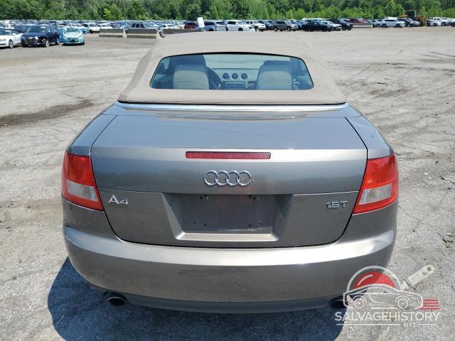 WAUAC48H36K007242 2006 AUDI A4 photo no. 6