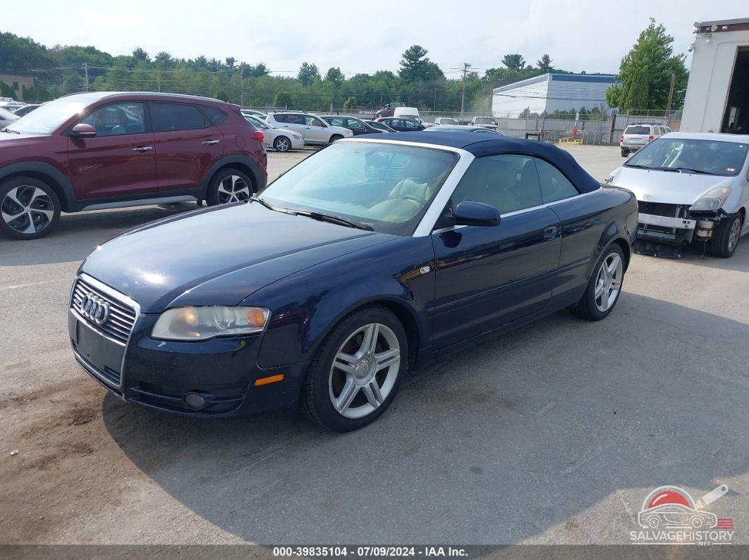 WAUDF48H37K017579 2007 AUDI A4 photo no. 2