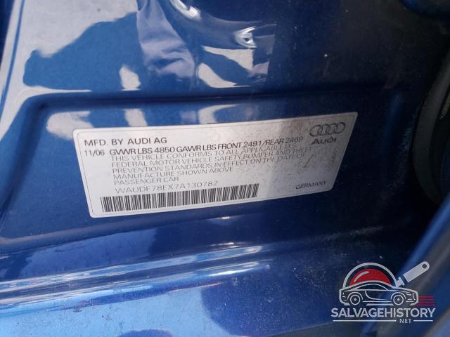 WAUDF78EX7A130782 2007 AUDI A4 photo no. 12