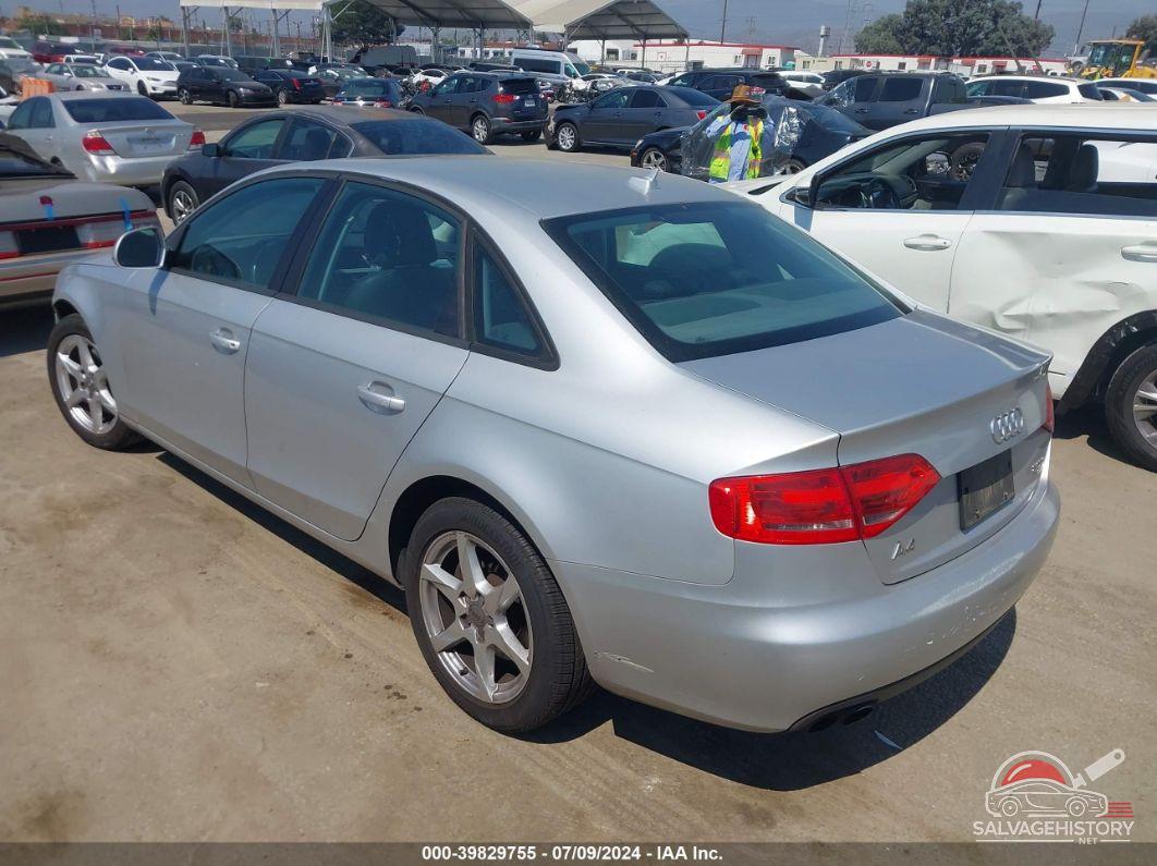 WAULF78K69A095453 2009 AUDI A4 photo no. 3