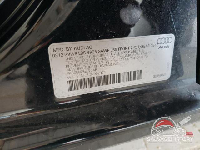 WAUBFAFL6DN002971 2013 AUDI A4 photo no. 13