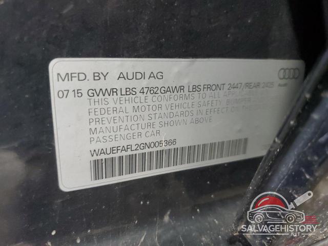 WAUEFAFL2GN005366 2016 AUDI A4 photo no. 12