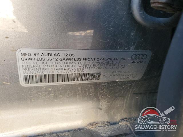 WAUKH74F56N126503 2006 AUDI A6 photo no. 12