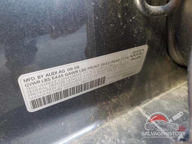 WAUEV94F98N160321 2008 AUDI A6 photo no. 12