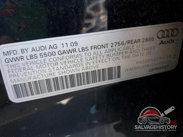 WAUWGAFB7AN042073 2010 AUDI A6 photo no. 12