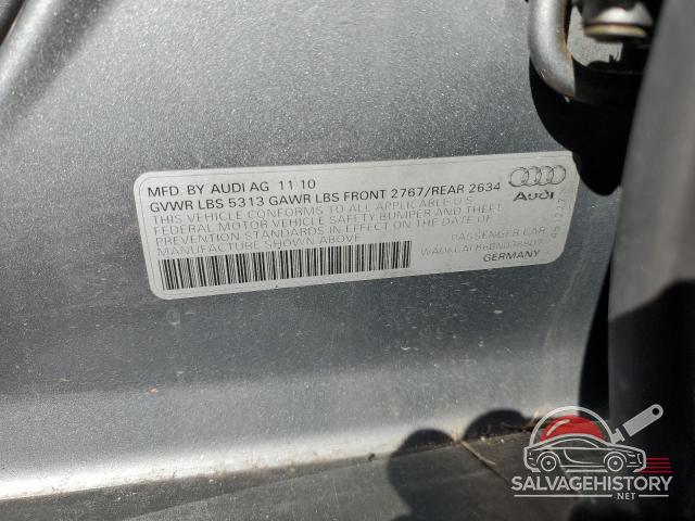 WAUKGAFB6BN038807 2011 AUDI A6 photo no. 12