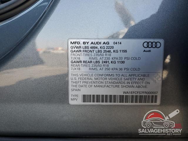 WA1EFCFS7FR000557 2015 AUDI Q3 photo no. 13