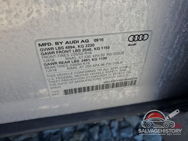 WA1ECCFS2HR006634 2017 AUDI Q3 photo no. 13
