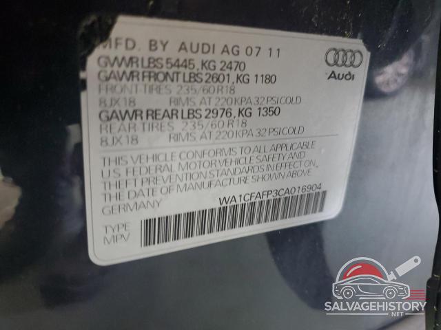 WA1CFAFP3CA016904 2012 AUDI Q5 photo no. 13