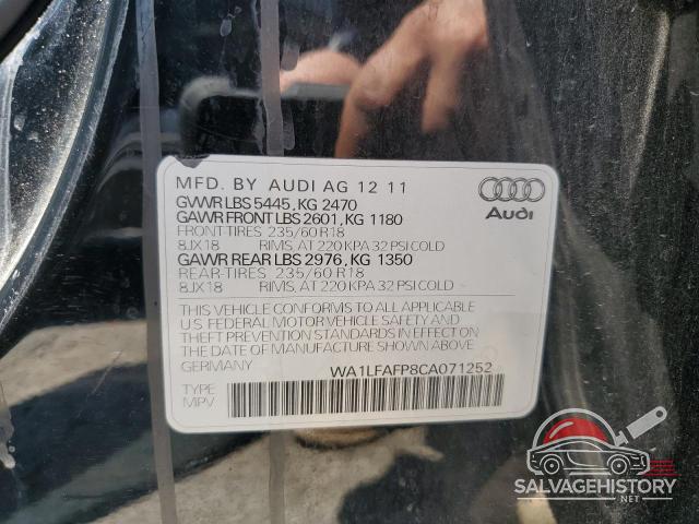 WA1LFAFP8CA071252 2012 AUDI Q5 photo no. 12