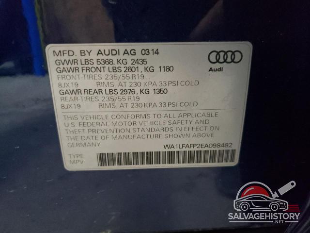 WA1LFAFP2EA098482 2014 AUDI Q5 photo no. 13